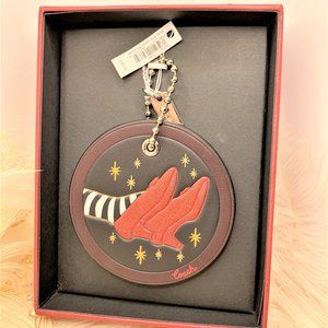 Coach Wizard Of Oz Ruby Slippers Leather Tag